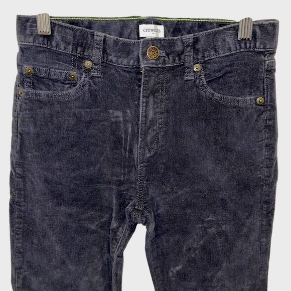 Crewcuts Kids Adjustable Waist Cotton Blend Corduroy Pants Black Size 12 - Picture 2 of 9